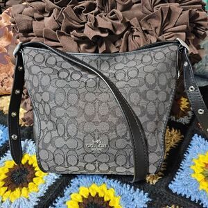 Coach Small Dufflete Crossbody Purse in Signature Jacquard Bag